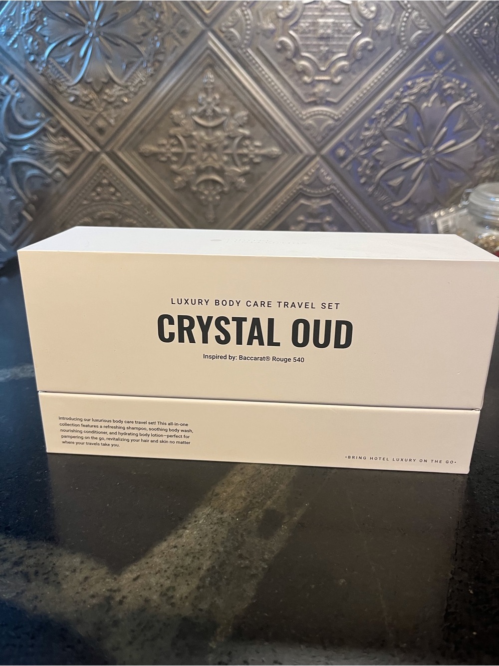 Crystal Oud Luxury Body Care Travel Set